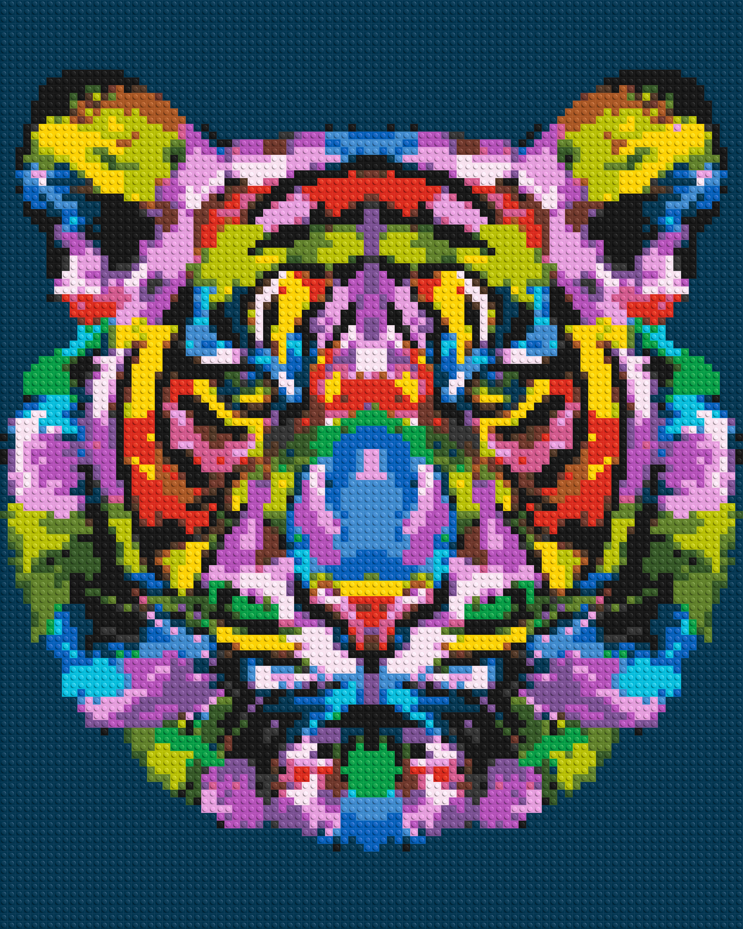 Pop Art: Colorful Tiger head 4x5 large