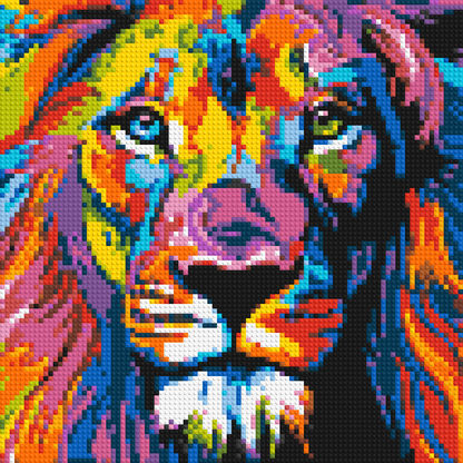  Pop Art: Lion 4x4 large