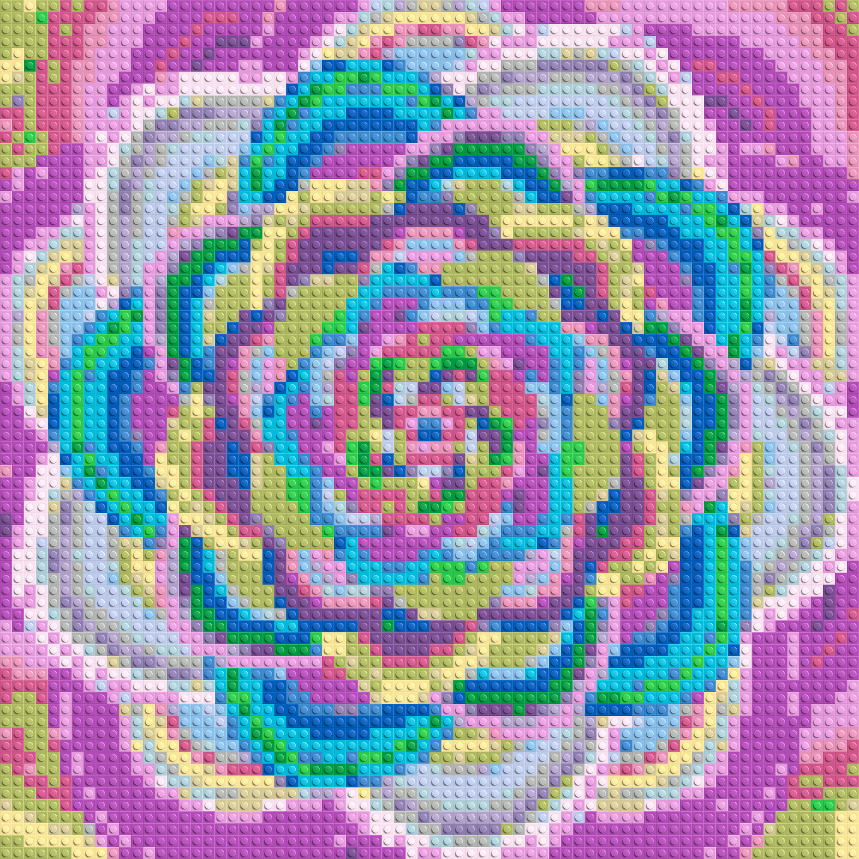 Vibrant Abstract Floral Fractal Background.  3x3 large