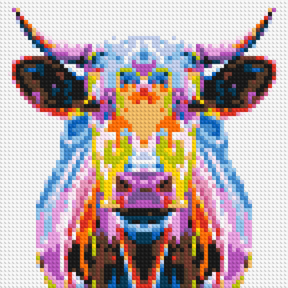 Pop Art: Bull 3x3 large