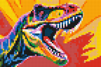 Pop Art: Tyrannosaurus Rex dinosaur 3x2 large