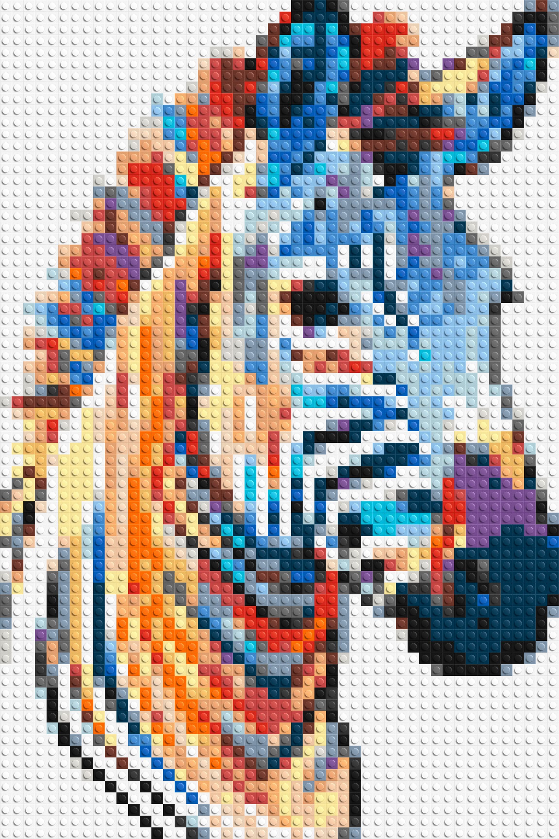 Colorful Zebra with Stripes 2x3 large