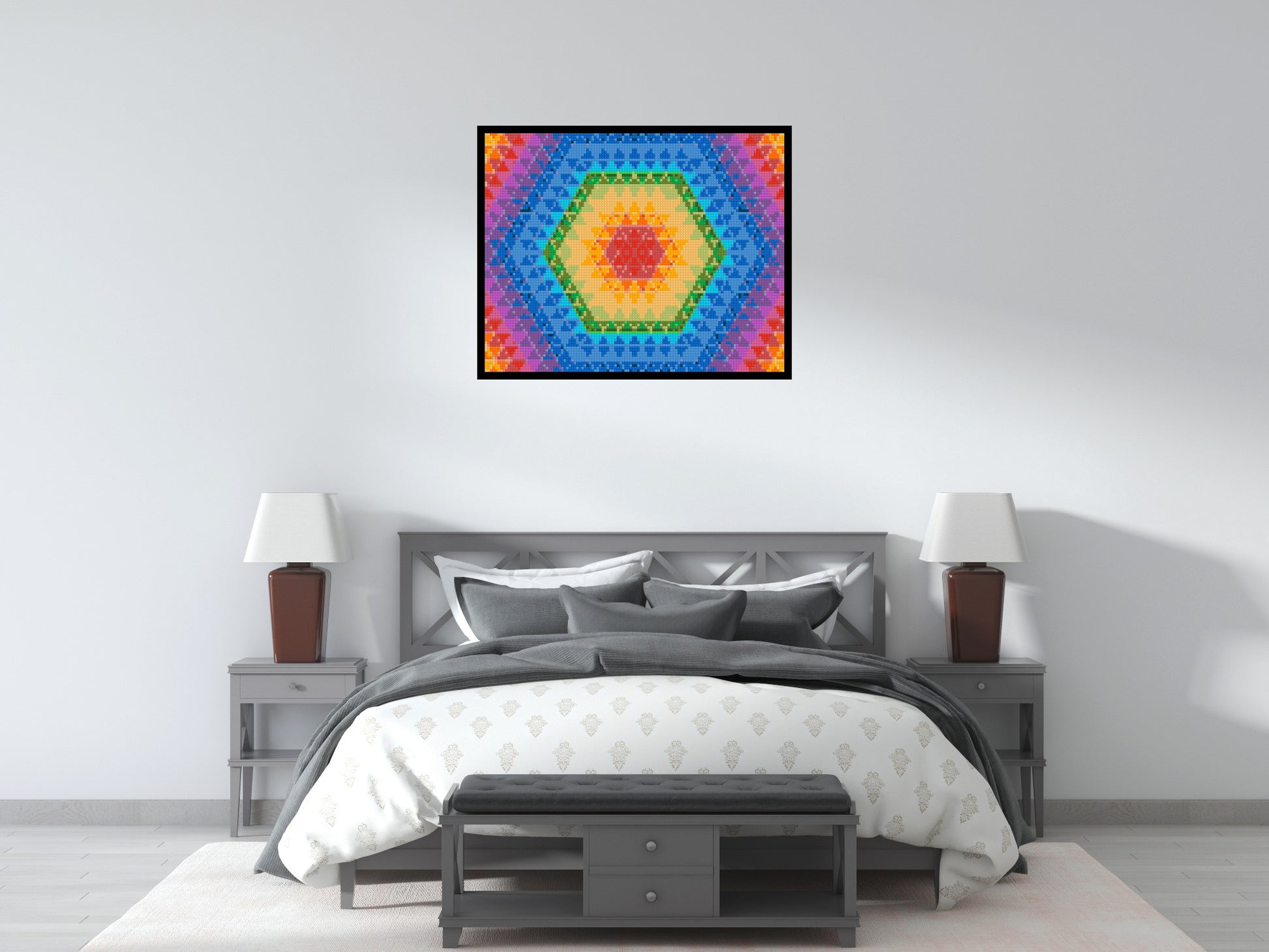 5x4 scene with frame