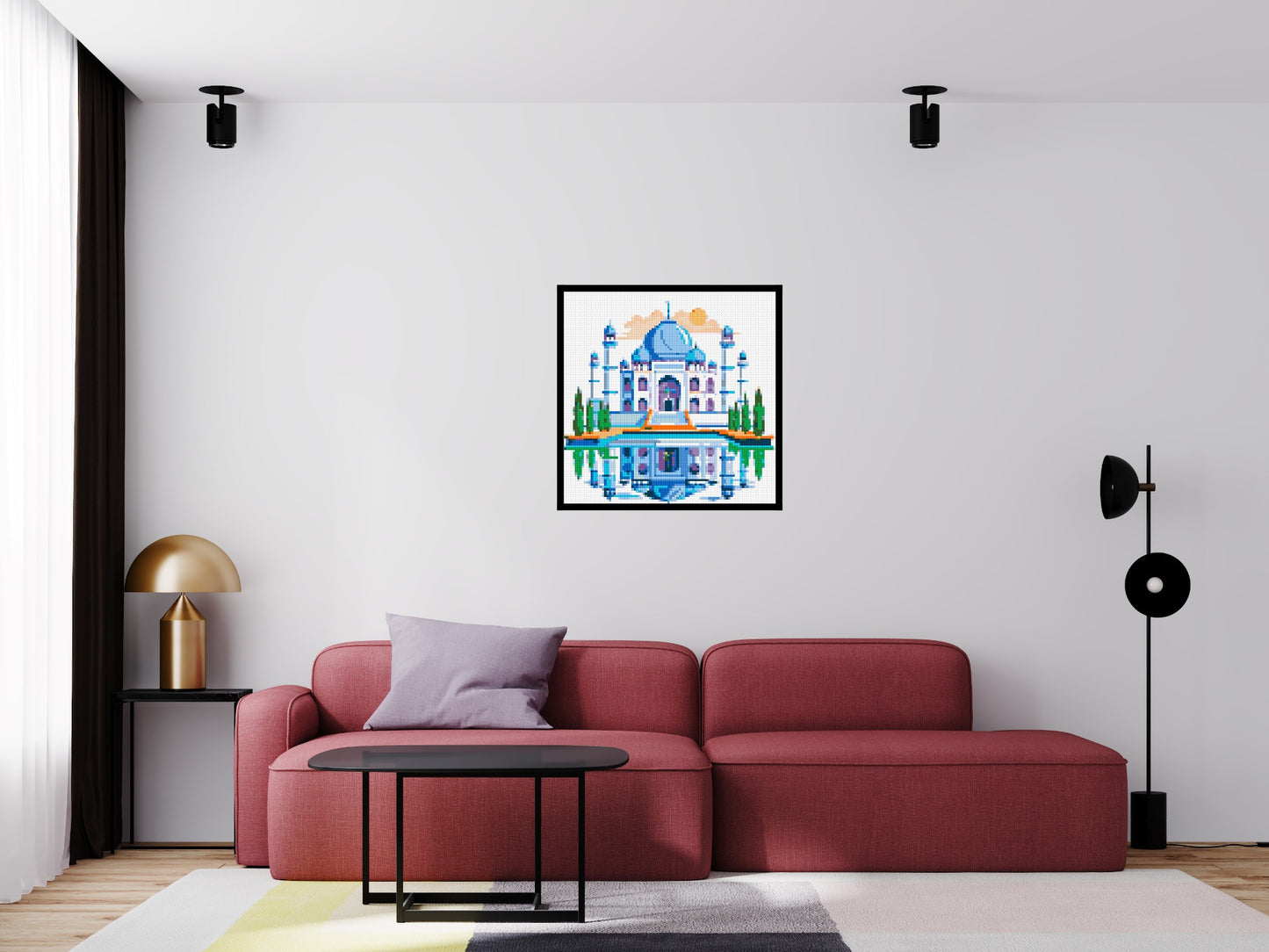 4x4 scene with frame