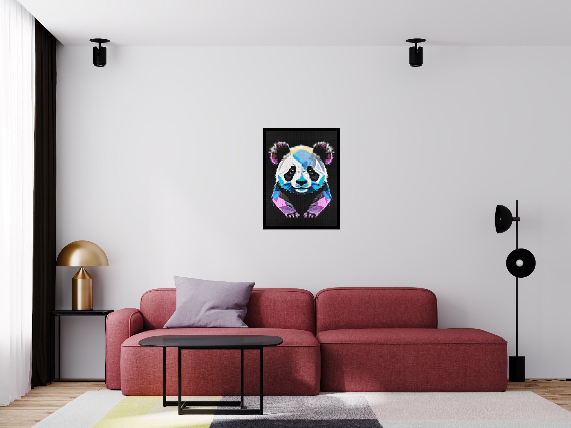 3x4 scene with frame